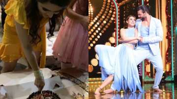 Nach Baliye 9 contestant Madhurima Tuli celebrates her birthday, smashes cake on Vishal Aditya Singh