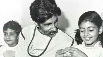 Bollywood celebrity latest news Bachchan wishes father Amitabh Bachchan on second birthday