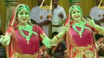 Hema Malini performs in Vrindavan during Jhulan Utsav on eve of Hariyali Teej