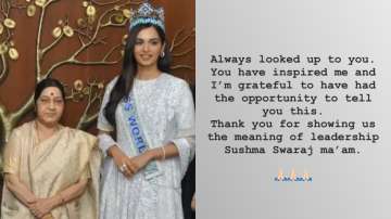 Manushi Chhillar is an Indian model and the winner of the Miss World 2017 pageant, Shares Heartfelt 