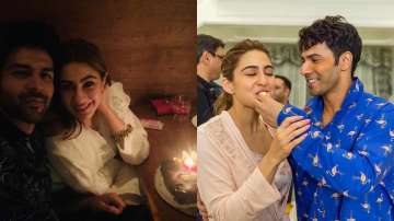 Sara Ali Khan gets birthday surprise from Varun Dhawan on Coolie No. 1 sets, later dines with Kartik