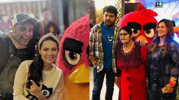 Kapil Sharma attends Angry Birds 2 movie screening with pregnant wife Ginni and The Kapil Sharma Sho