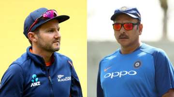 Mike Hesson and Ravi Shastri