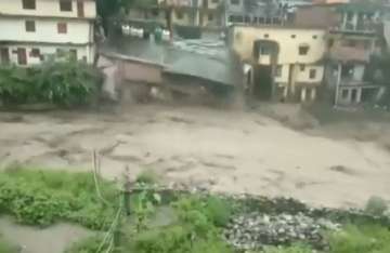 House comes down crashing in flash floods in Uttarakhand's Chamoli
