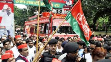 Samajwadi Party protests against Abdullah Azam's arrest in Rampur