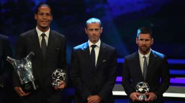 Virgil van Dijk pips Lionel Messi and Cristiano Ronaldo to win maiden UEFA Men's Player of the Year 