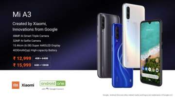 Android One-powered Xiaomi Mi A3 smartphone 
