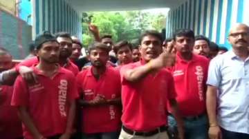 Zomato executives on strike against delivering beef, pork