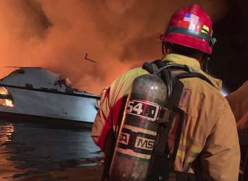 California boat fire