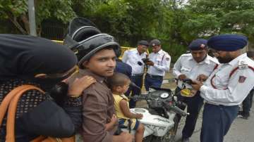 Police hands over Rs 23,500 challan to Haryana biker
 