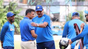 Rahul Dravid joins Team India in practice session ahead of 3rd T20I