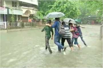 After hours of raining, several part of Mumbai water-logged 