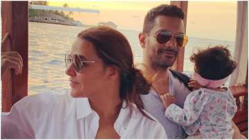 Neha Dhupia shares first picture of daughter Mehr on social media