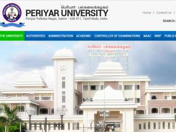 Periyar University UG, PG supplementary result 2019 