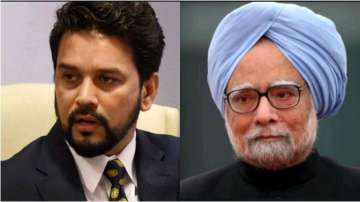 Anurag Thakur asks Manmohan Singh, Chidambaram to check economy figures during UPA rule