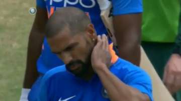 Shikhar Dhawan is known for banter on the field, and he didn't shy away from sharing a laugh with Sanju Samson even as he was hit by a bouncer on the neck during India A's game against South Africa A.