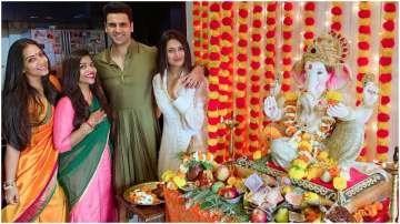 Divyanka Tripathi celebrates Ganesh Chaturthi with husband Vivek Dahiya and friends, see pics?
