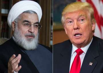 Iranian President Hassan Rouhani and US President Donald Trump