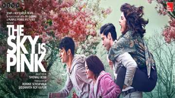 The Sky Is Pink poster featuring Priyanka Chopra shows a beautiful family bond