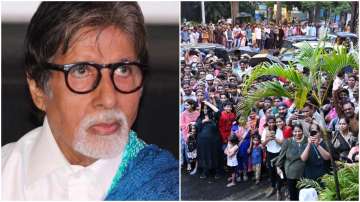 Amitabh Bachchan apologizes to fans outside his house for not greeting them