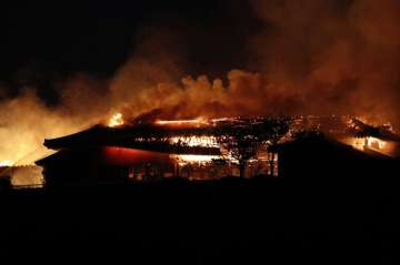 japan, shuri castle, historic shuri castle fire, fire in shuri castle, fire shuri castle, unesco wor