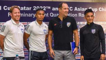 Igor Stimac with Sunil Chhetri