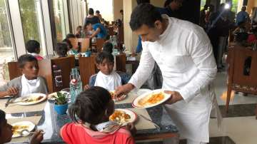 MP minister hosts 5-star lunch for underprivileged children.