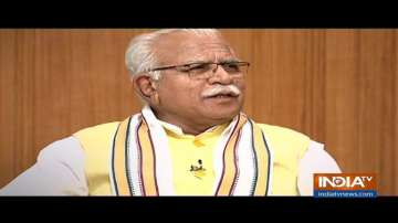 Manohar Lal Khattar in Aap Ki Adalat: Our rivals are very weak, we are bound to win 75-plus seats