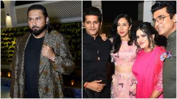 Diwali celebration pics: Honey Singh looks unrecognizable, Karanvir Bohra clicked Teejay Sidhu