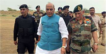 Defence Minister Rajnath Singh with Army Chief Bipin Rawat