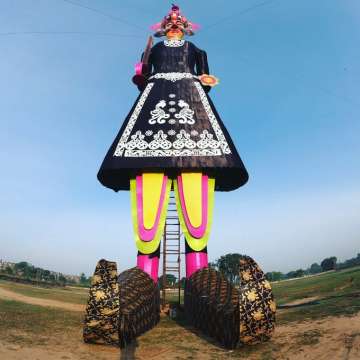 India's tallest Ravana effigy in Chandigarh