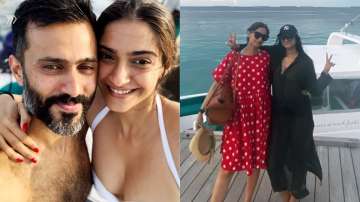 Sonam Kapoor, Anand Ahuja enjoy water slides and yatch rides in Maldives