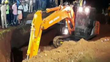 Toddler slips further into borewell as rescue operations continue
