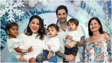 Peep into Sunny Leone and Daniel Weber's daughter Nisha's Frozen-themed 4th birthday celebration