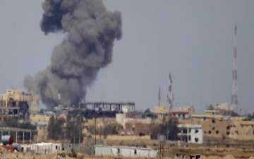 US-led warplanes target Syrian military convoy