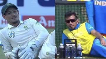 Yuzvendra Chahal responds after Quinton de Kock copy his famous pose during 1st Test