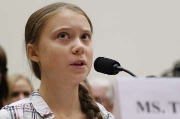 Greta Thunberg call to fight global warming cheers LA rally