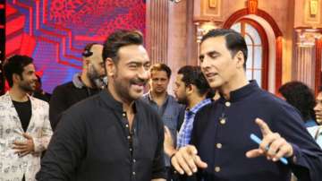 Akshay Kumar wishes 'love and luck' to Ajay Devgn for 100th film