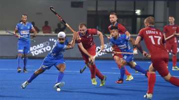 hockey olympic qualifiers, india vs Russia, mandeep singh