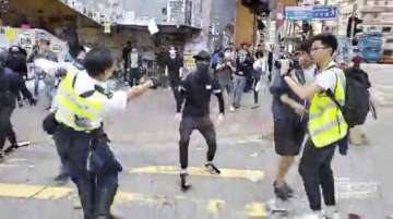 Dramatic video shows Hong Kong Police shooting protester