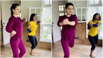 Kangana Ranaut brushes up Bharatnatyam skills for Jayalalithaa biopic at Manali residence. Watch vid