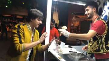 Yeh Rishta Kya Kehlata Hai actor Mohsin Khan enjoys Turkish ice-cream