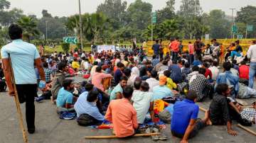 Differently-abled people protest at Mandi House, traffic affected