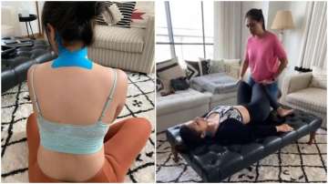 Parineeti Chopra undergoes physiotherapy session after injuring neck on Saina Nehwal biopic sets