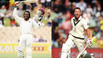 Game recognises Game: Chris Gayle welcomes David Warner to the 'Triple club'