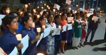 Hyderabad gangrape case: Women take out candle march at crime scene demanding justice for victim
