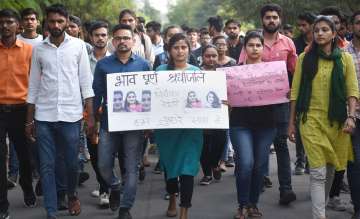 Protestors in Hyderabad demand justice for gangrape victim	