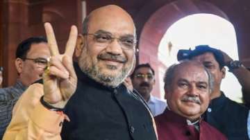 Amit Shah congratulates Maharashtra CM Devendra Fadnavis, Deputy CM Ajit Pawar