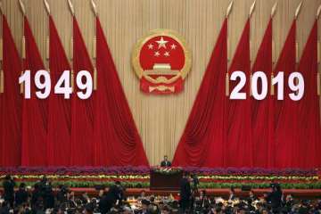 China dressed up in celebratory red for 70 years of People's Republic of China 