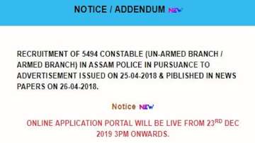 Assam Police Recruitment 2020, Vacancies for Constable Posts, Apply Online